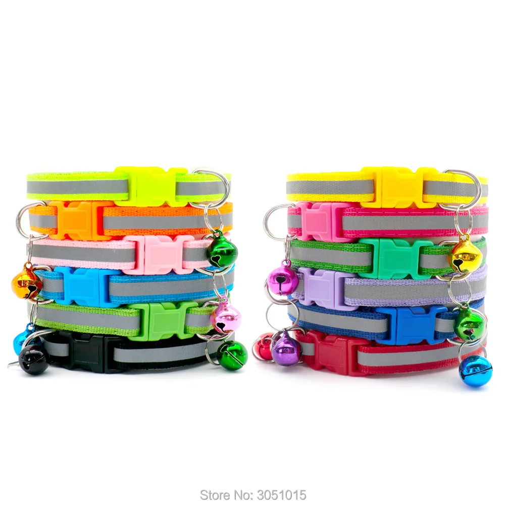 100Pcs Dog Collar With Bells Adjustable customize Necklace Puppy Kitten Collar Accessories Pet Shop Products Rabbit Neck Strap - Image 6