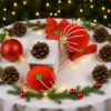 6PCS 8CM Christmas Ball Pendant Christmas Tree Ornaments Ball Hanging Pendants Home Party Decor 2025 New Year Navidad Decor 2026