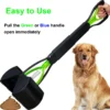 Portable Foldable Dog Poop Scooper No-Bend Pet Waste Pickup Tool Scoop for Large/Small Dogs Outdoor Walking Lawn Cleaning Pet