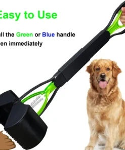 Portable Foldable Dog Poop Scooper No-Bend Pet Waste Pickup Tool Scoop for Large/Small Dogs Outdoor Walking Lawn Cleaning Pet