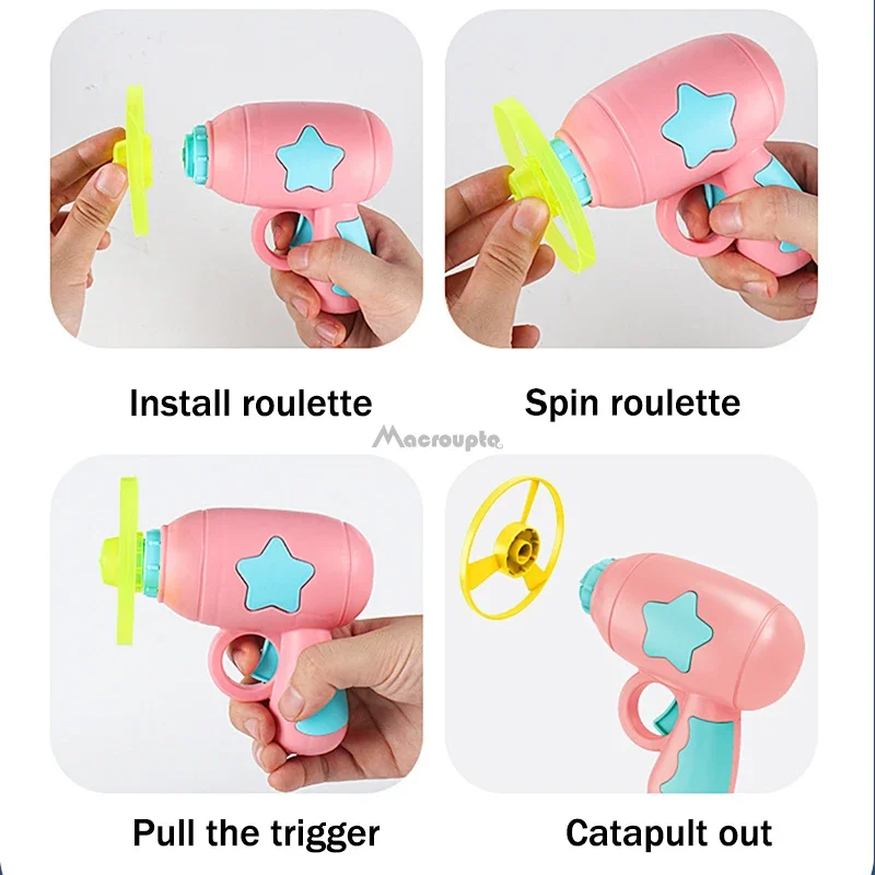 Funny Cat Toy Interactive Launch Pet Training Toy For Kitten Mini Flying Disc Shooting Gun Chasing Games Cat Toys Pet Supplies - Image 4