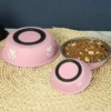 Stainless Steel Pet Bowl with Non-Slip Silicone Base Anti-Tip Over Large Capacity Food Water Bowl for Dogs Cats