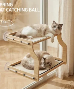 Window Cat Bed Heavy Duty Breathable Suction Cup Pet Window Seat For Cats Inside For Small Medium Large All Breeds Kitten