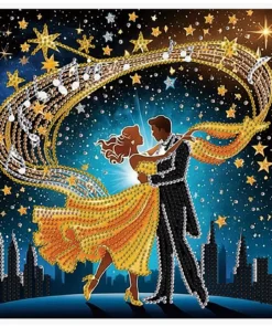 5D DIY Diamond Painting Kit Dancing Couple Decoration DIY Alien Diamond Mosaic Art Gift Crafts Wall Home Decoration