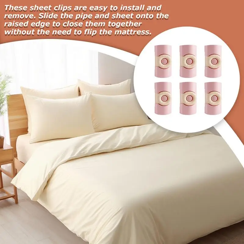 6Pcs Bed Sheet holder ABS Non-slip Clamp Quilt Bed Cover Holder Curtain Blanket Buckles Clothes Pegs Fasteners Fixer Device - Image 3