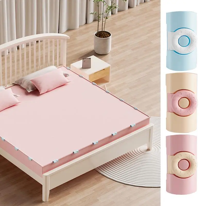 6Pcs Bed Sheet holder ABS Non-slip Clamp Quilt Bed Cover Holder Curtain Blanket Buckles Clothes Pegs Fasteners Fixer Device