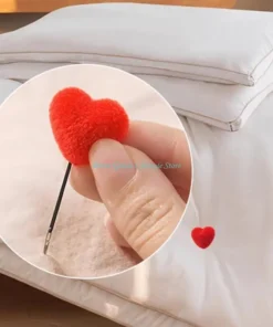E74E 4pcs Invisible Duvet Clips Heart-Shaped Bed Sheet Clamps Multiple Color