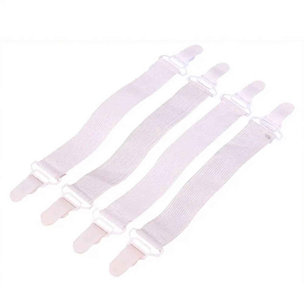 4 Pcs Bed Sheet Mattress Cover Blankets Home Grippers Clip Holder Fasteners Clip Adjustable Triangle Elastic Suspenders Strap - Image 5