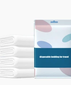 Disposable Travel Sheet Set, 1 Duvet Cover, 1 Pillowcase, 1 bedsheet，31.4 "x 19.6" x 29.7 ", Suitable for Travel