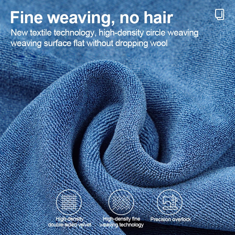 Thickened Double Layer Microfiber Cleaning Towel, Soft Absorbent Dry Cloth, Multifunctional Car Washing Rag Auto Care Accessories - Image 5