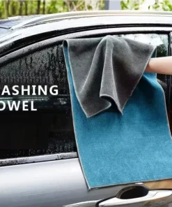 Thick Double Layer Microfiber Car Cleaning Towel Super Soft High Absorbent Drying Cloth Reusable Rag for Auto Body Daily Cleaning and Maintenance